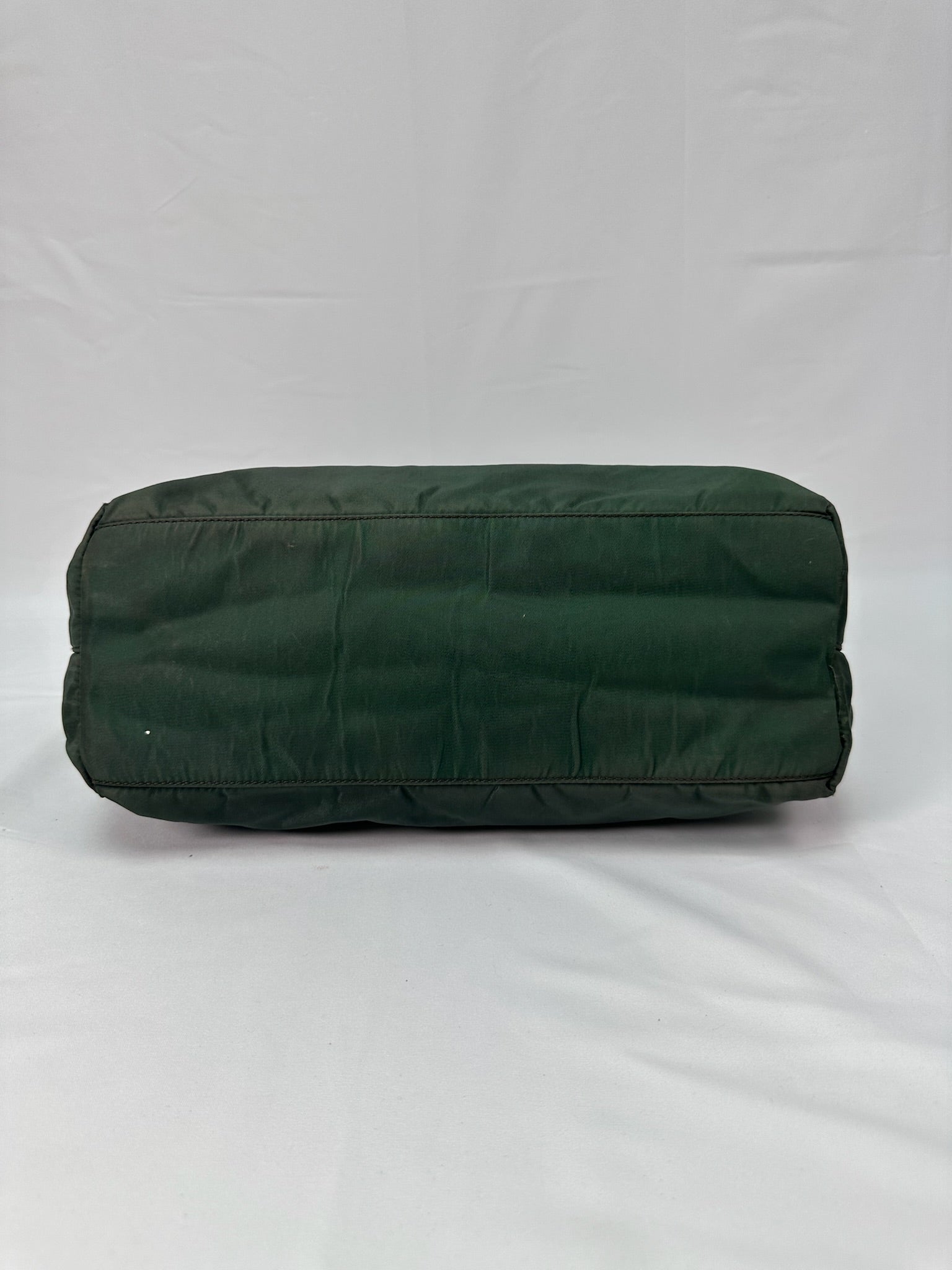 Prada Nylon Logo Tote in Green