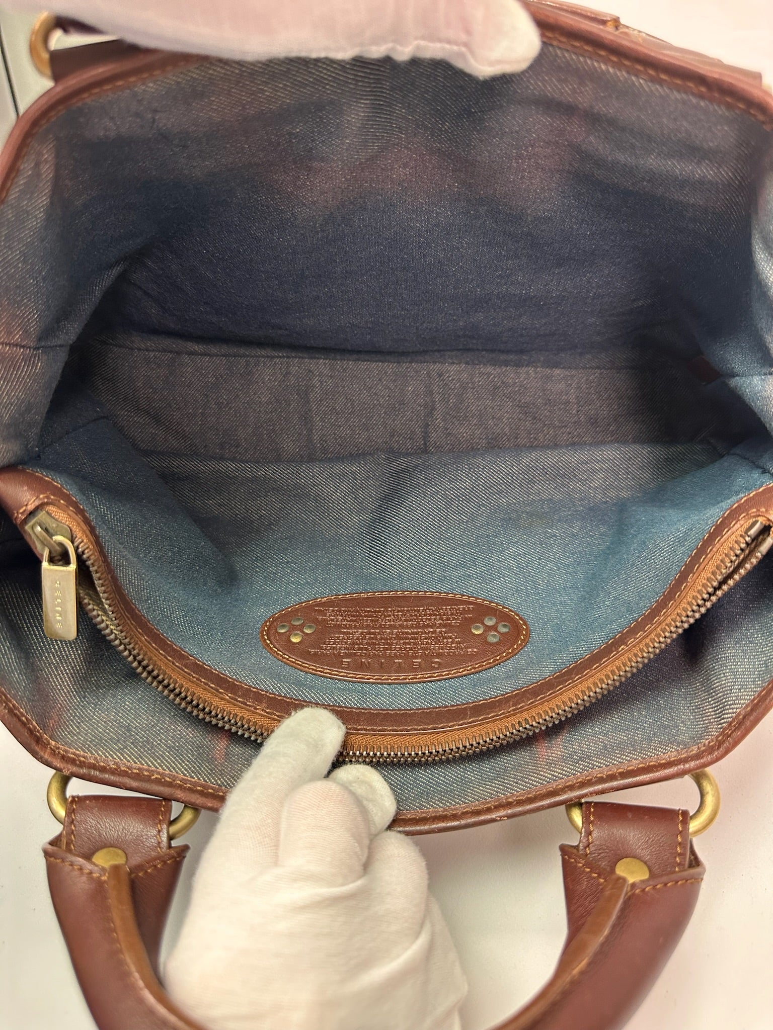 Celine Boogie in Logo Denim