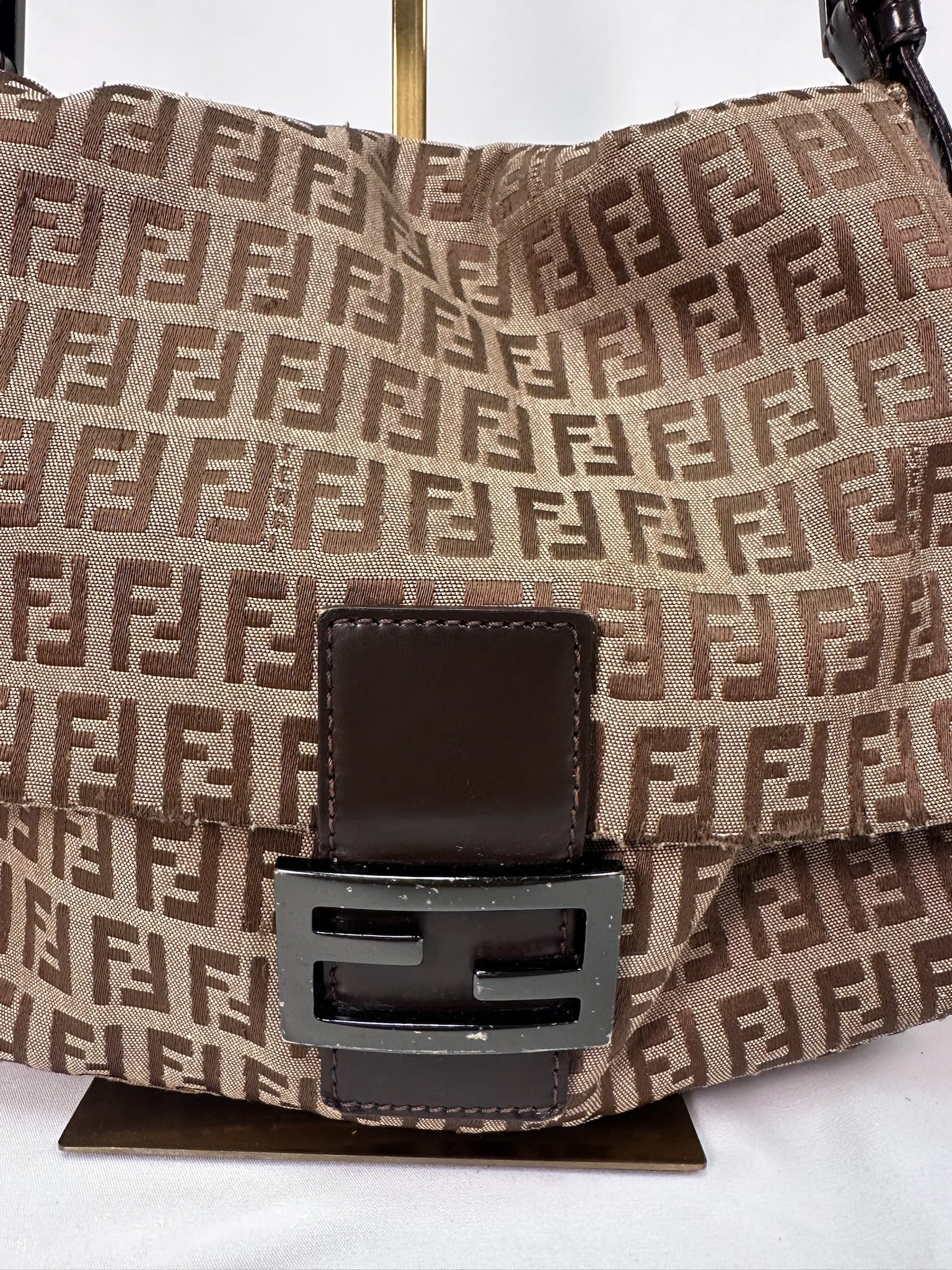 Fendi Mamma Baguette in Zucchino