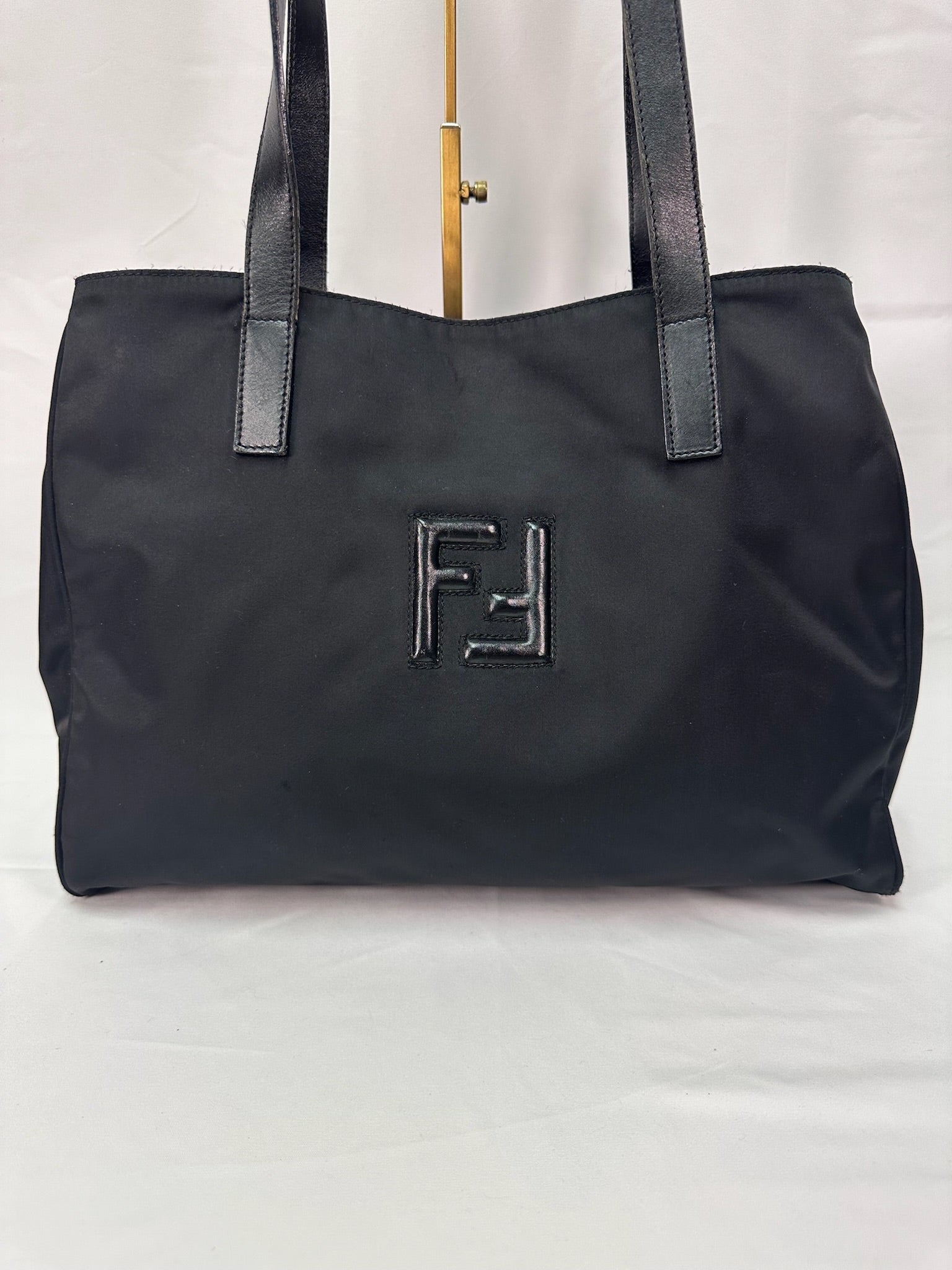 Fendi Nylon Shopper Tote