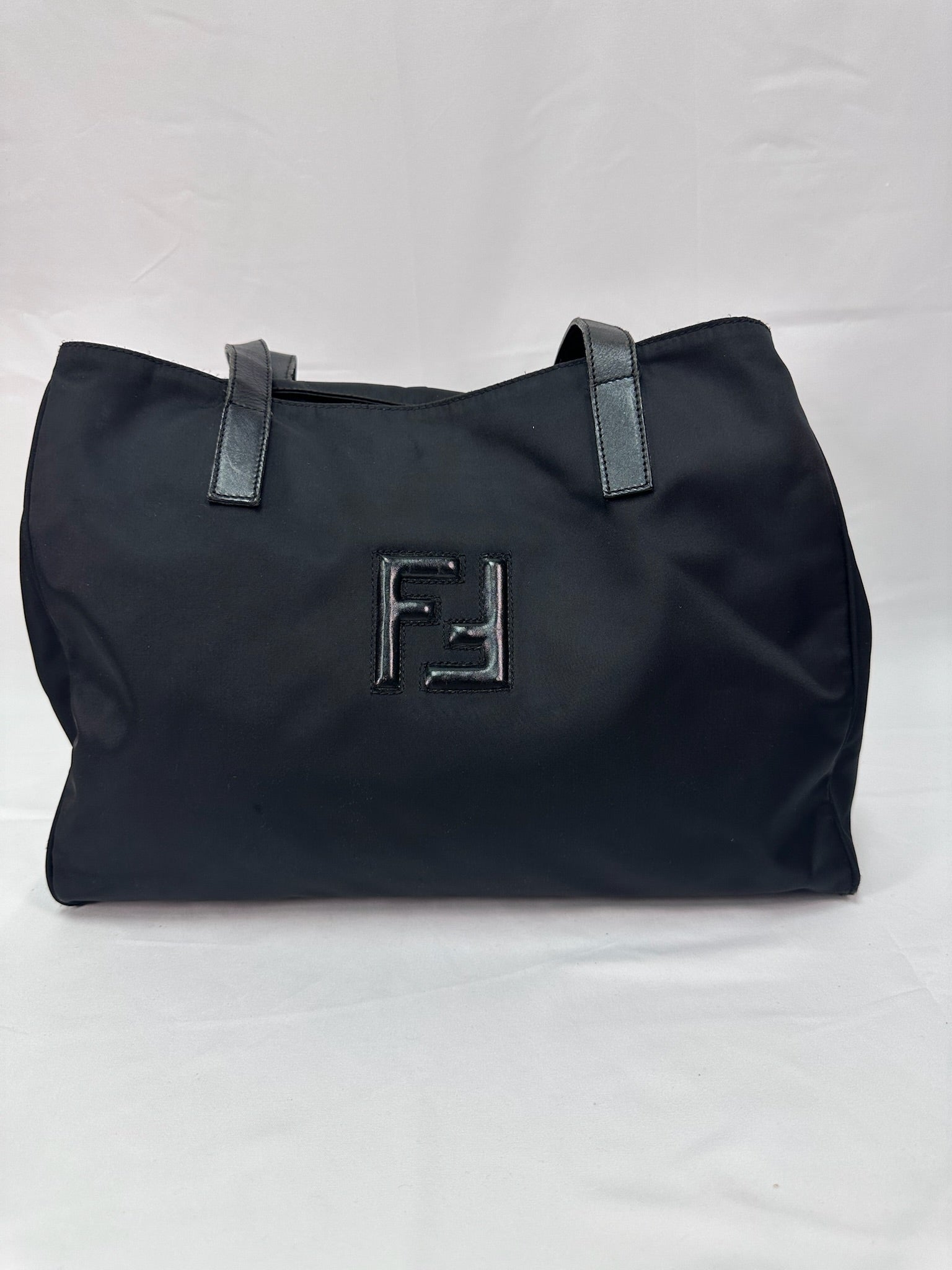 Fendi Nylon Shopper Tote