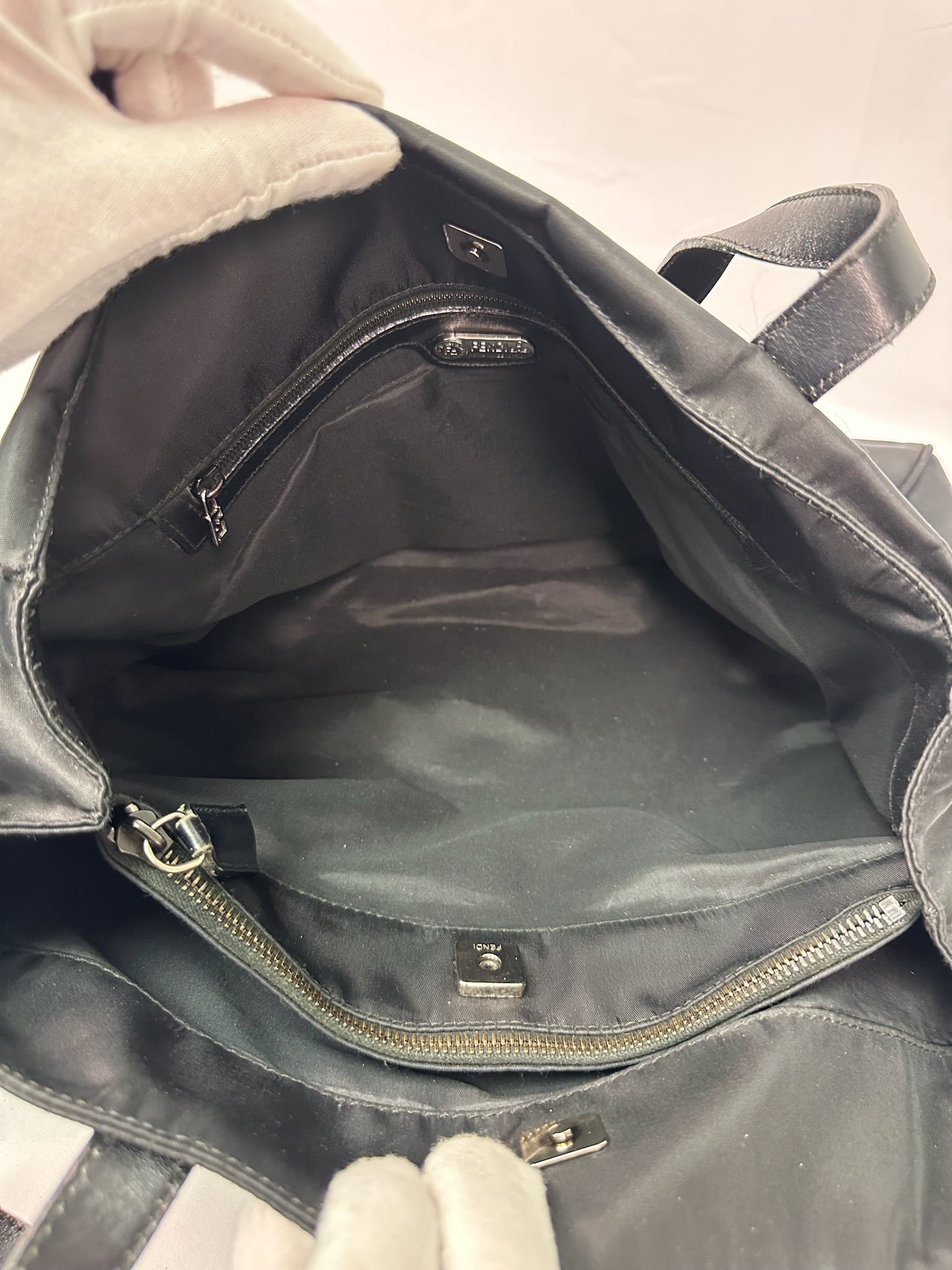 Fendi Nylon Shopper Tote